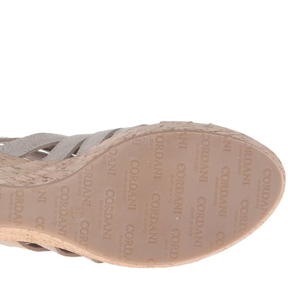 CORDANI Italy New Caged Wedge Sandal Strappy Gladiator Cork Platform Leather 40 - Picture 5 of 15